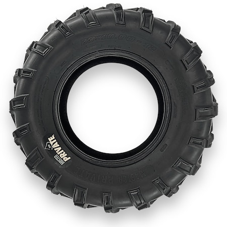 Master 25x10.00-12 Private 6 Ply Tubeless Atv Tire 541227